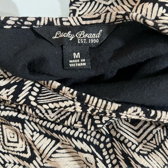 Lucky Brand Boho Mosaic Print Blouson Dress Medium - Picture 8 of 13